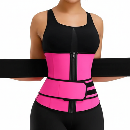 1pc Waist Trainer Slimming Body Shaper Fitness Belt Weight Loss Fat Burning Sport Girdle Sweat Trimmer Workout Cincher Shapewear