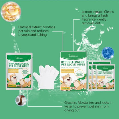 Waterless Coconut Oil Pet Gloves